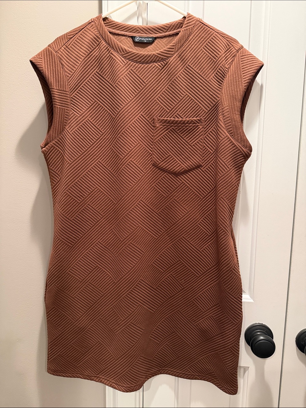 Sleeveless Textured Mini Dress